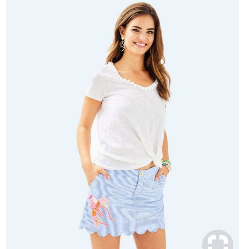 Colette Scalloped Skort